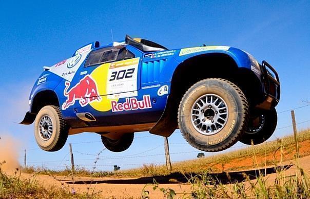 Nasser Al-Attiyah und Co-Pilot Timo Gottschalk gewannen gestern die dritte Etappe der Rallye dos Sertões in Brasilien. Foto: Auto-Reporter/Volkswagen